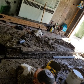 Garage drain repair Pt. 2